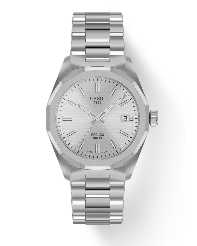 Tissot PRC100 Solar Quartz 34MM Damenuhr T151.822.11.031.00 Silber
