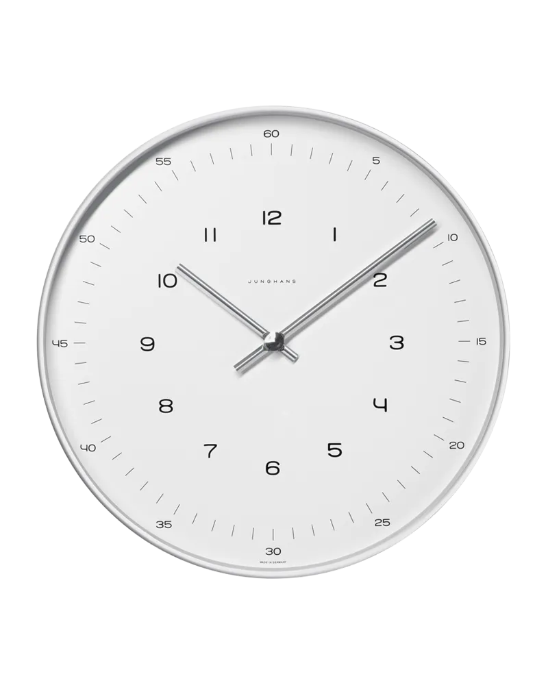 Junghans max bill Wanduhr Quarz 0367/6047.00 Weiß