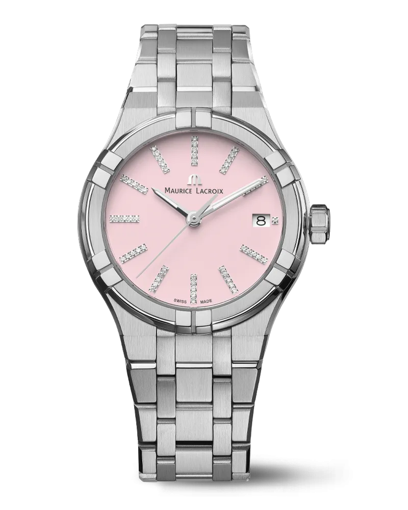 Maurice Lacroix AIKON QUARTZ COLOURS EDITION Damenuhr AI1106-SS002-550-1 Pink