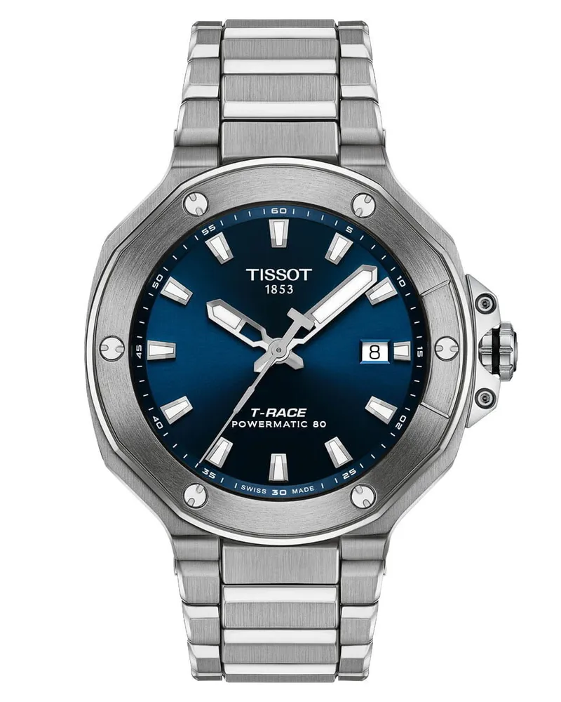 Tissot T-Race Powermatic 80 Herrenuhr T1418071104100 Blau