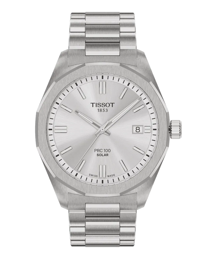 Tissot PRC 100 Solar Quartz 39mm T151.422.11.031.00 Silber