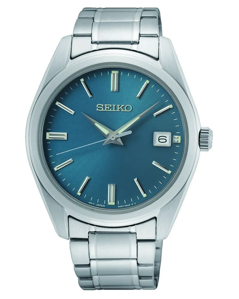 Seiko Quarz mit Saphirglas Herrenuhr SUR525P1 Blau