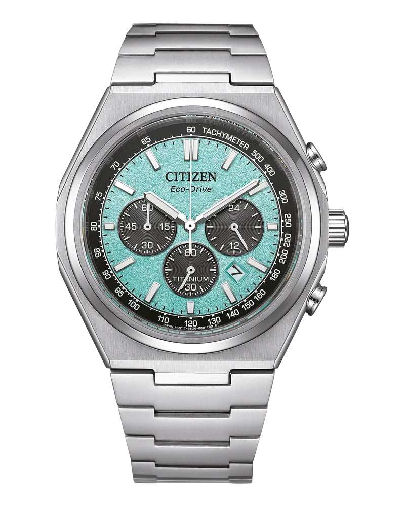 Citizen Eco-Drive Titanium Herrenuhr CA4610-85M Türkis