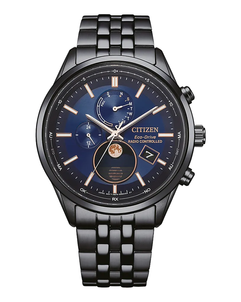 Citizen Funk-Solar Mondphase Herrenuhr BY1035-56L Blau
