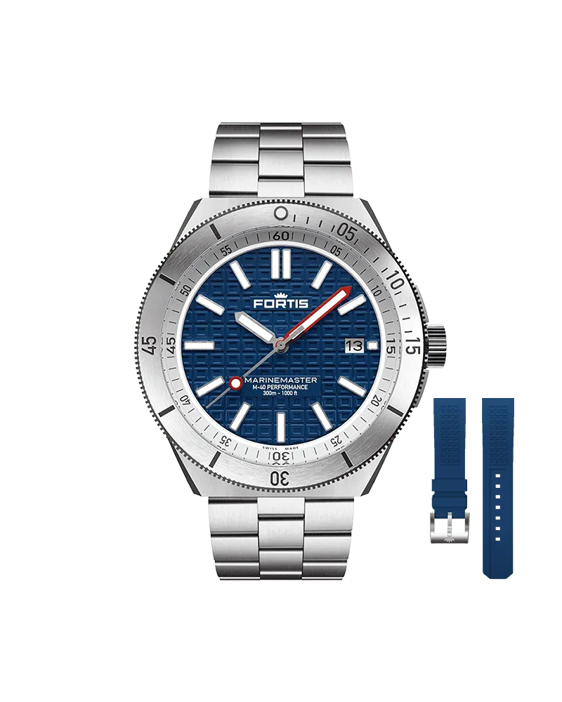 FORTIS Marinemaster M-40 Blue Japan Herrenuhr F8120012 Blau