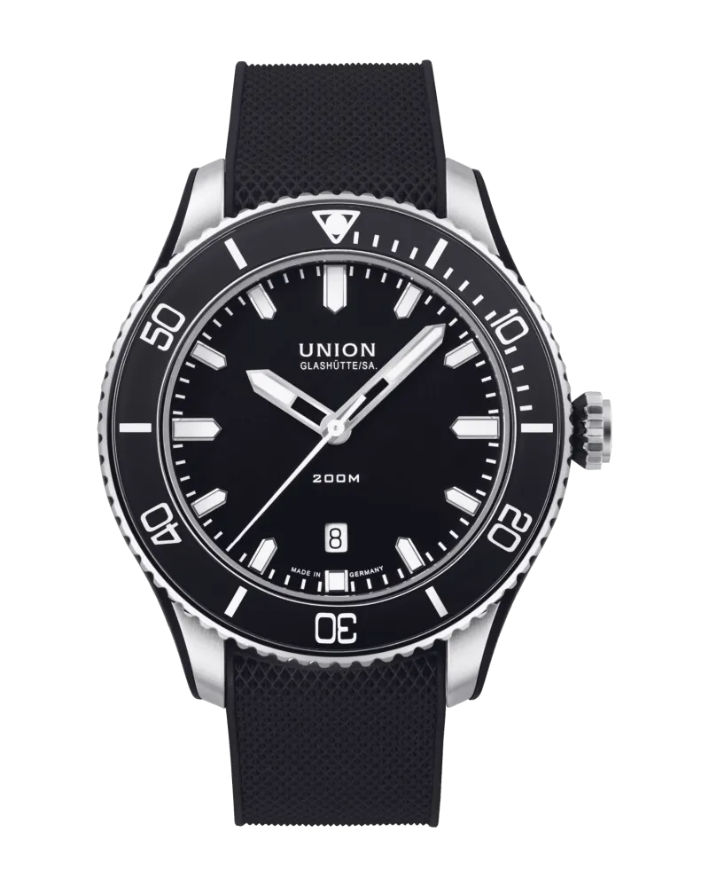 Union Glashütte Belisar Datum Sport Herrenuhr D009.907.27.057.00 Schwarz
