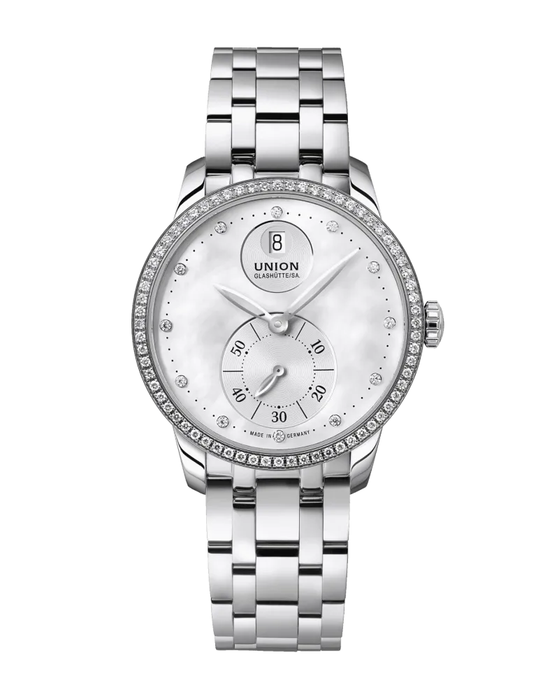 Union Glashütte Small Second Damenuhr D013.228.61.116.00 Weiß