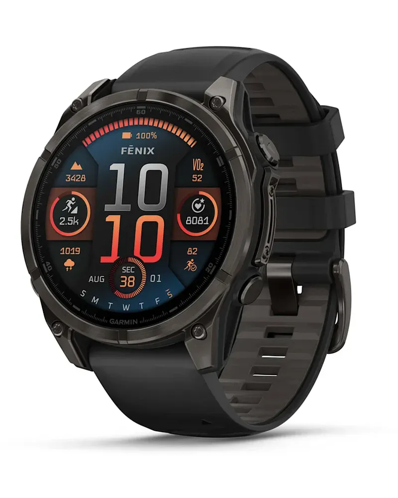 Garmin fēnix® 8 - 47 mm AMOLED Sapphire Schwarz/Carbongrau Titan DLC 010-02904-21 Schwarz