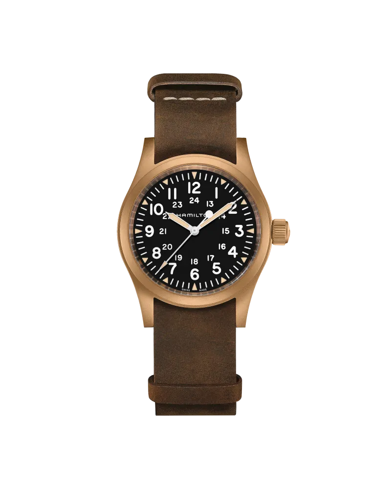 HAMILTON Khaki Field Mechanical Herrenuhr H69459530 Schwarz