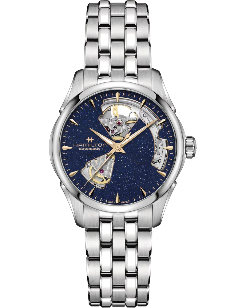HAMILTON Jazzmaster Open Heart Lady Auto 36mm H32215142 Blau