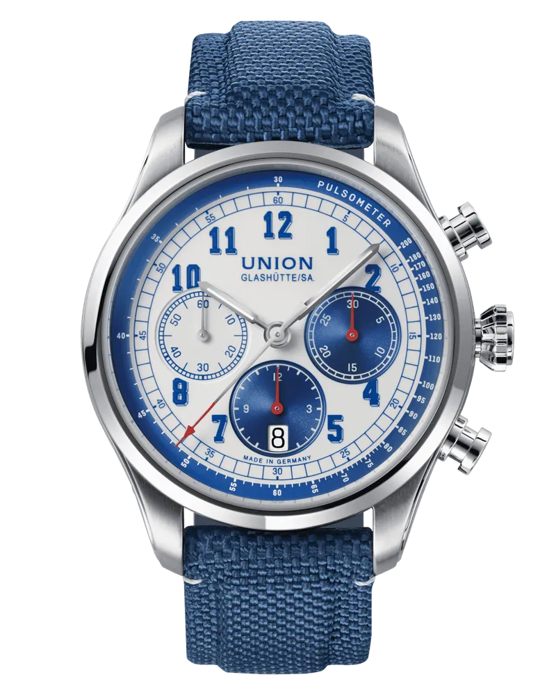 Union Glashütte Belisar Chronograph Herrenuhr D009.427.18.012.00 Weiß