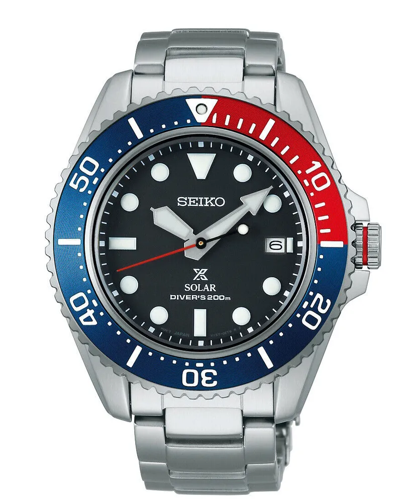 Seiko Prospex Sea Solar Divers Herrenuhr SNE591P1 Schwarz