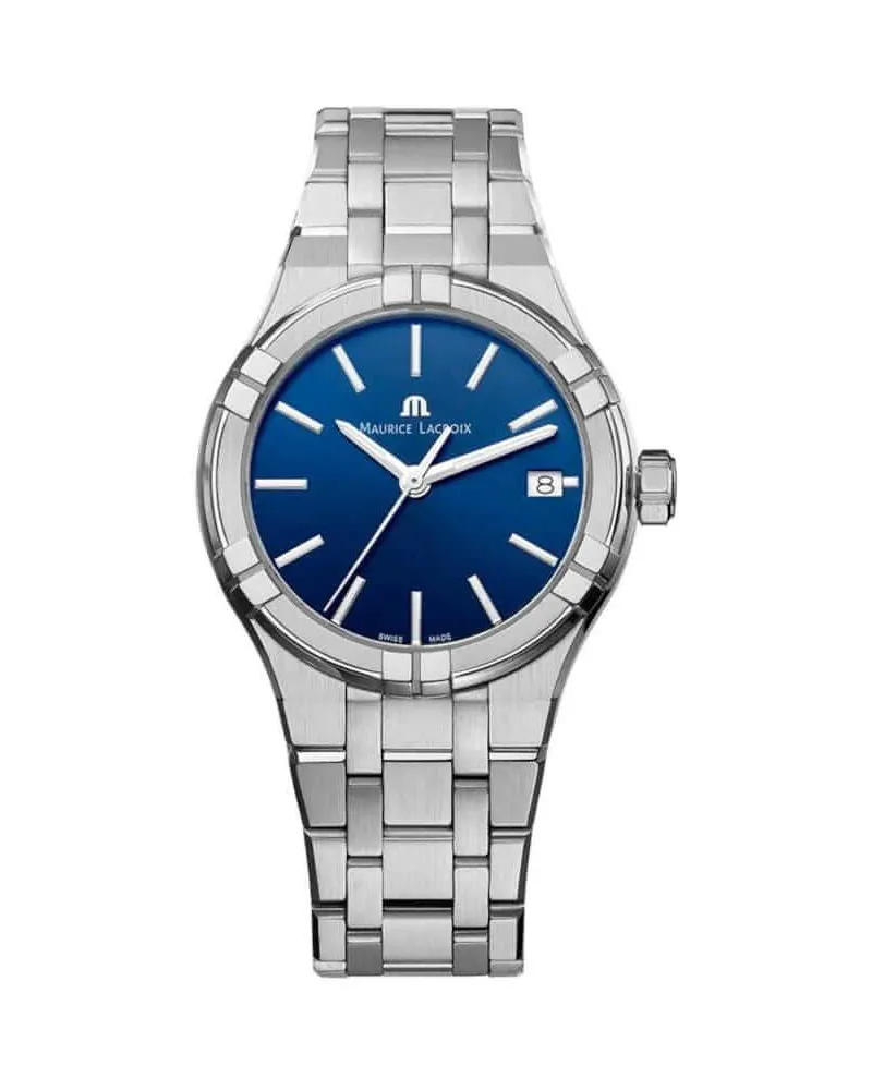 Maurice Lacroix Aikon Date Herrenuhr AI1106-SS002-430-1 Blau