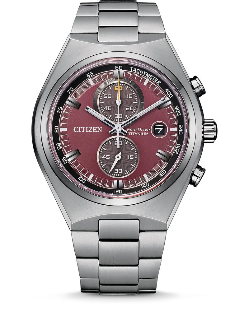 Citizen Herrenuhr Super Titanium CA7090-87X Dunkelrotrot