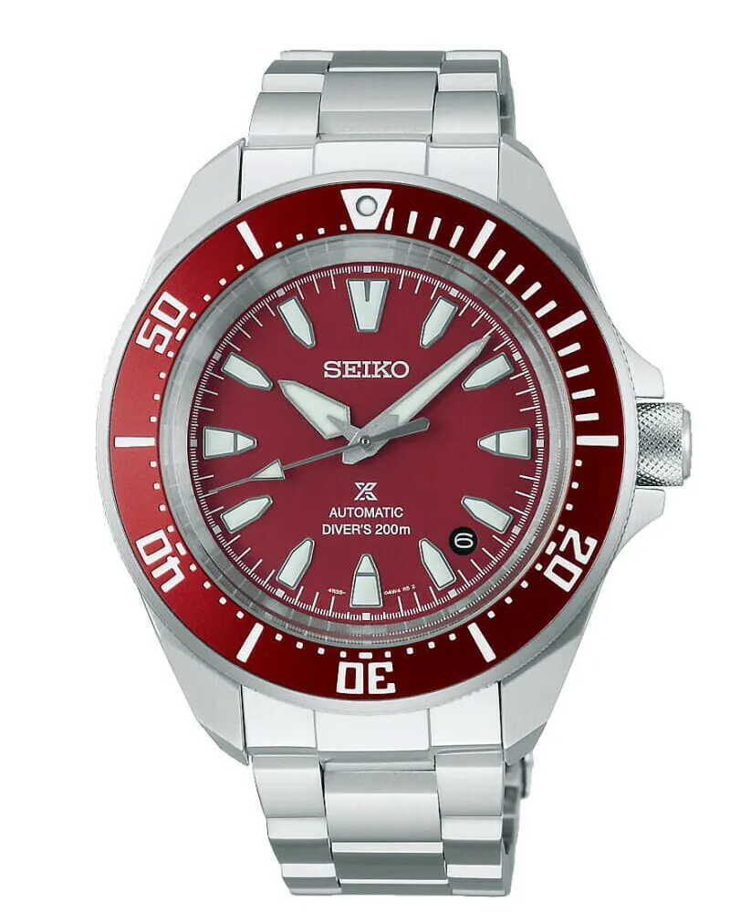 Seiko Prospex Diver Herrenuhr Automatik Taucheruhr SRPL11K1 Rot