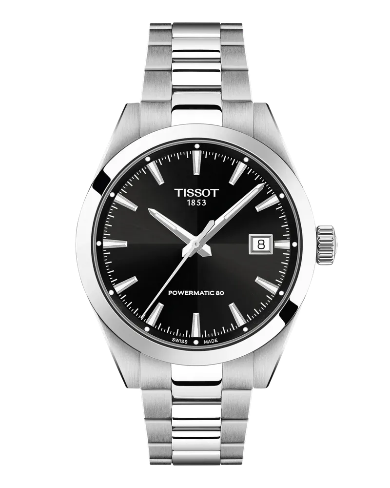 Tissot Gentleman 38mm Herrenuhr T165.807.11.051.00 Schwarz