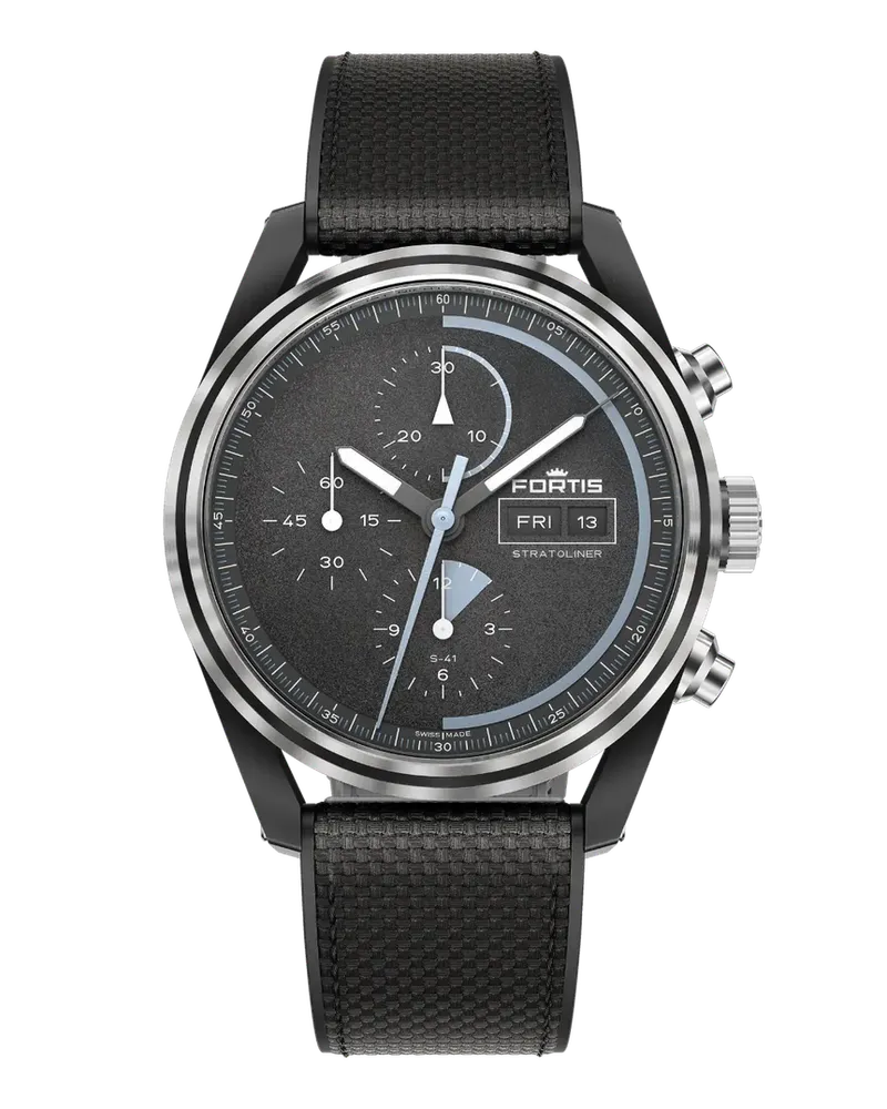 FORTIS Stratoliner Gravity Black Herrenuhr F2340018 Schwarz