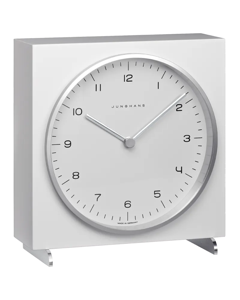 Junghans max bill Tischuhr Funk 0383/2200.00 uhr Weiß