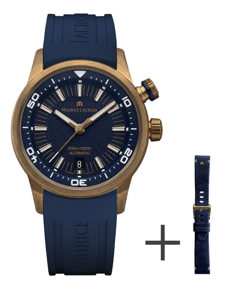 Maurice Lacroix Pontos S Diver Herrenuhr PT6248-BRZ0B-430-4 Blau
