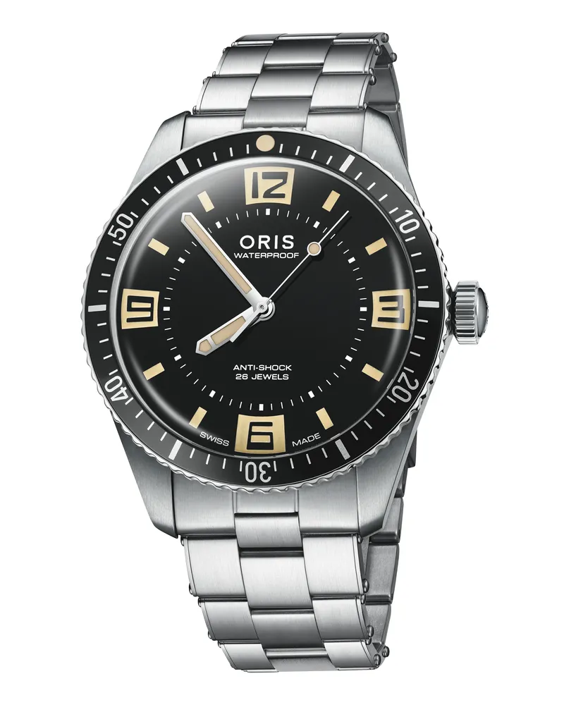 ORIS Herrenuhr Divers Sixty-Five 01 733 7772 4034-Set Schwarz