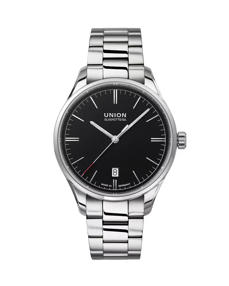 Union Glashütte Viro Date Herrenuhr D017.407.11.051.00 Schwarz