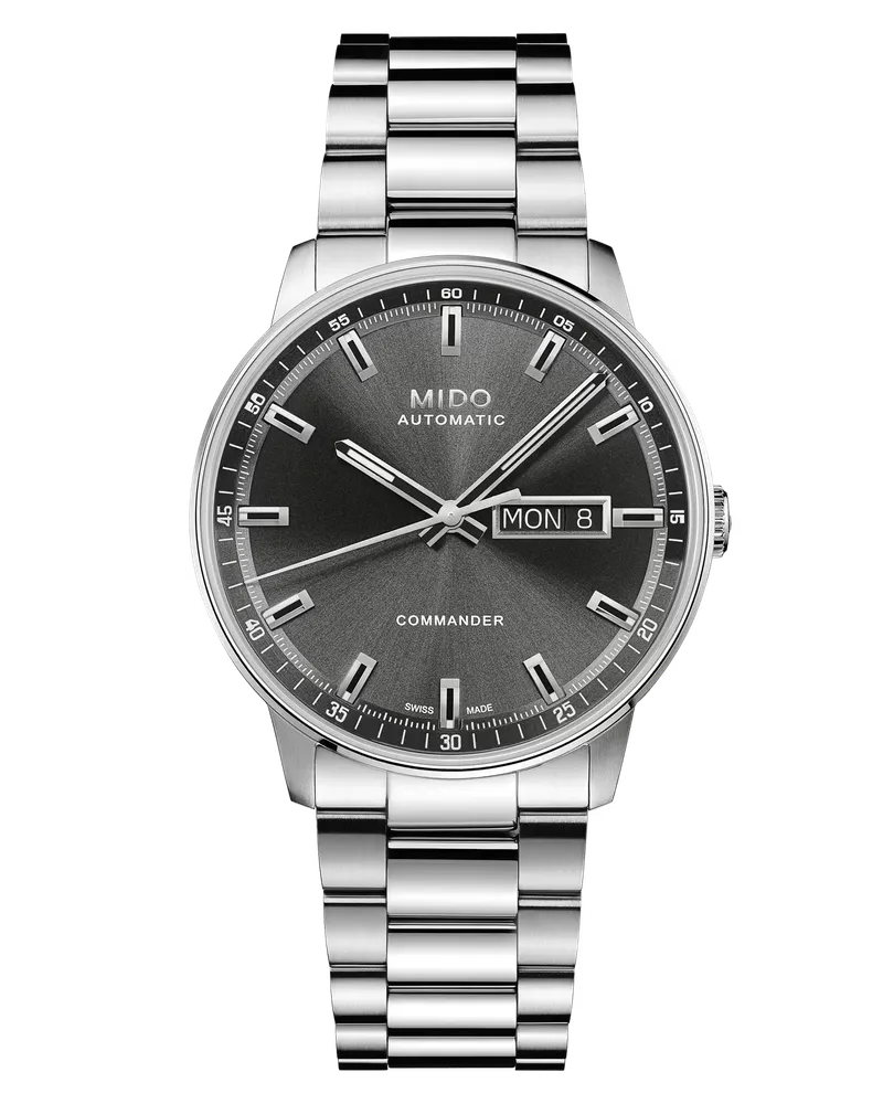 Mido Commander Datoday, Grau, Automatikwerk, 40mm Herrenuhr M021.430.11.061.00 Grau