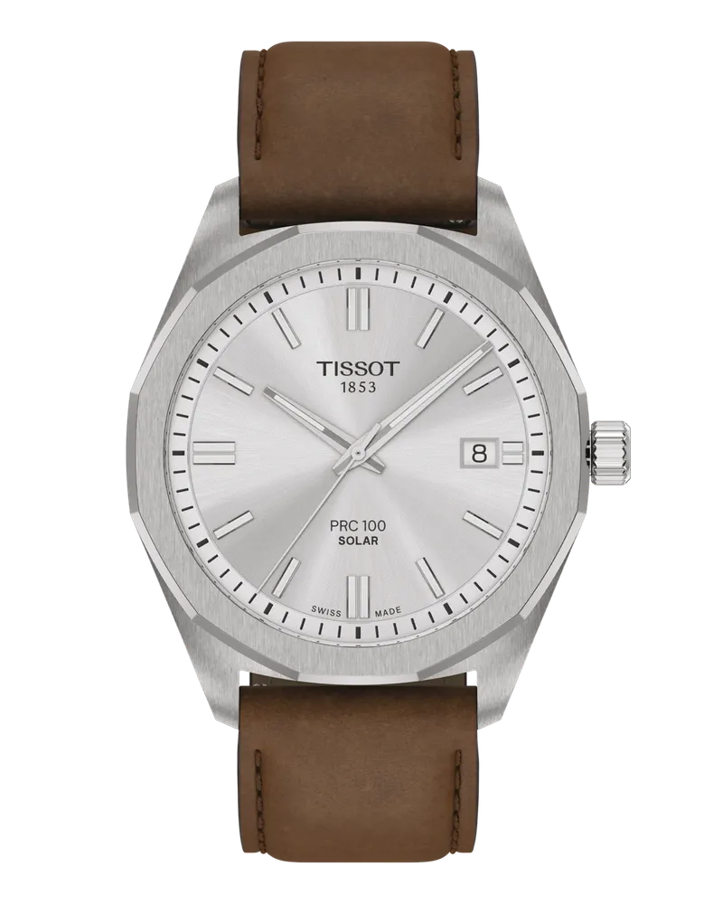 Tissot PRC 100 Solar Quartz 39mm T151.422.16.031.00 Silber