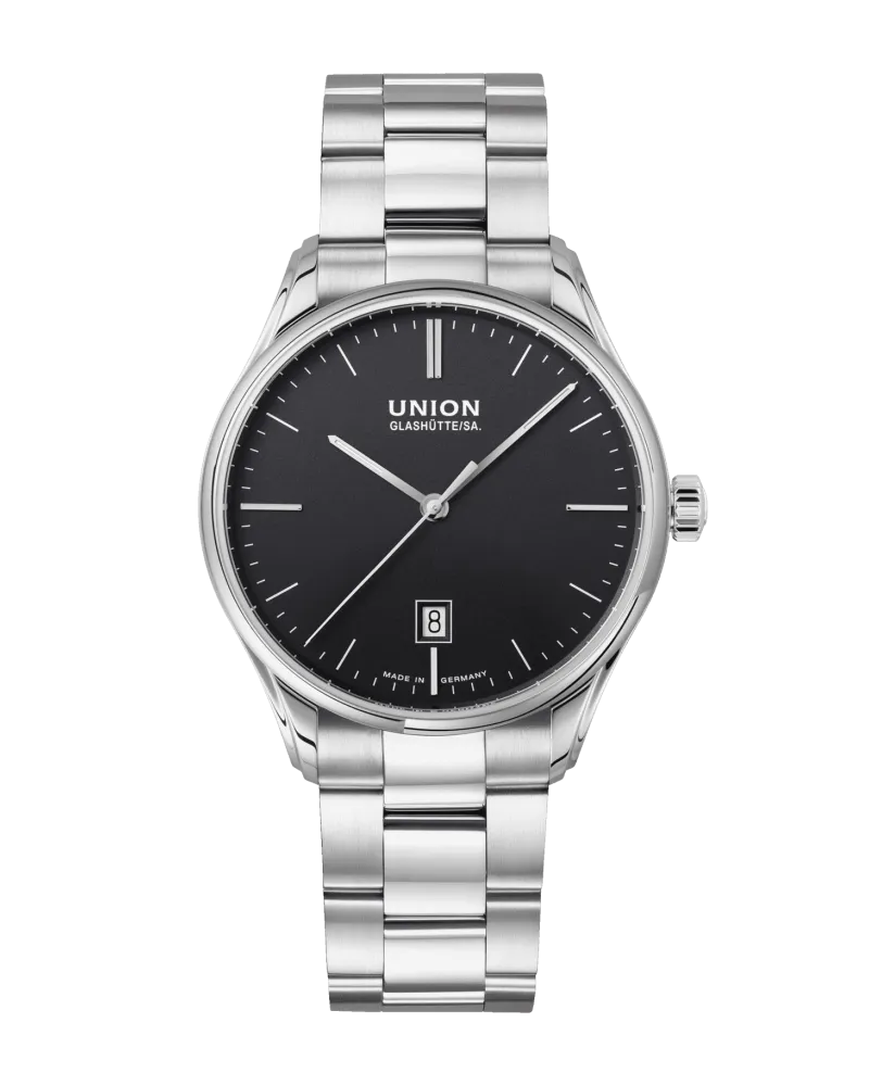 Union Glashütte Viro Date Herrenuhr D011.407.11.051.00 Schwarz