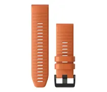 Ersatzarmband QuickFit® (Schnellwechsel-System) Silikonband Glutorange 26 mm, 010-12864-01
