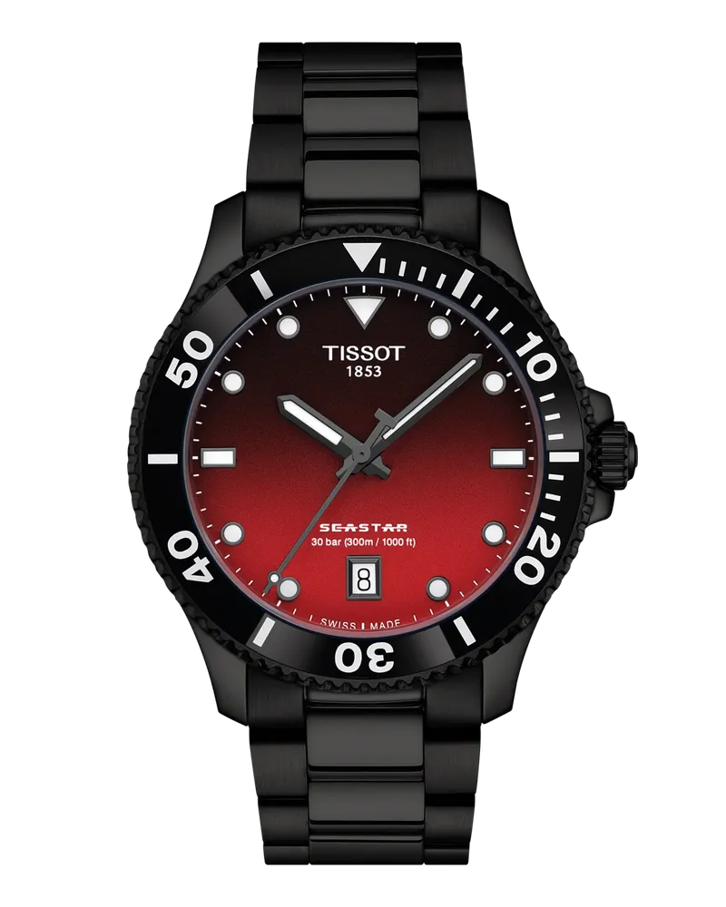 Tissot Seastar 1000 Quarz Herrenuhr T120.410.33.421.00 Schwarzrot