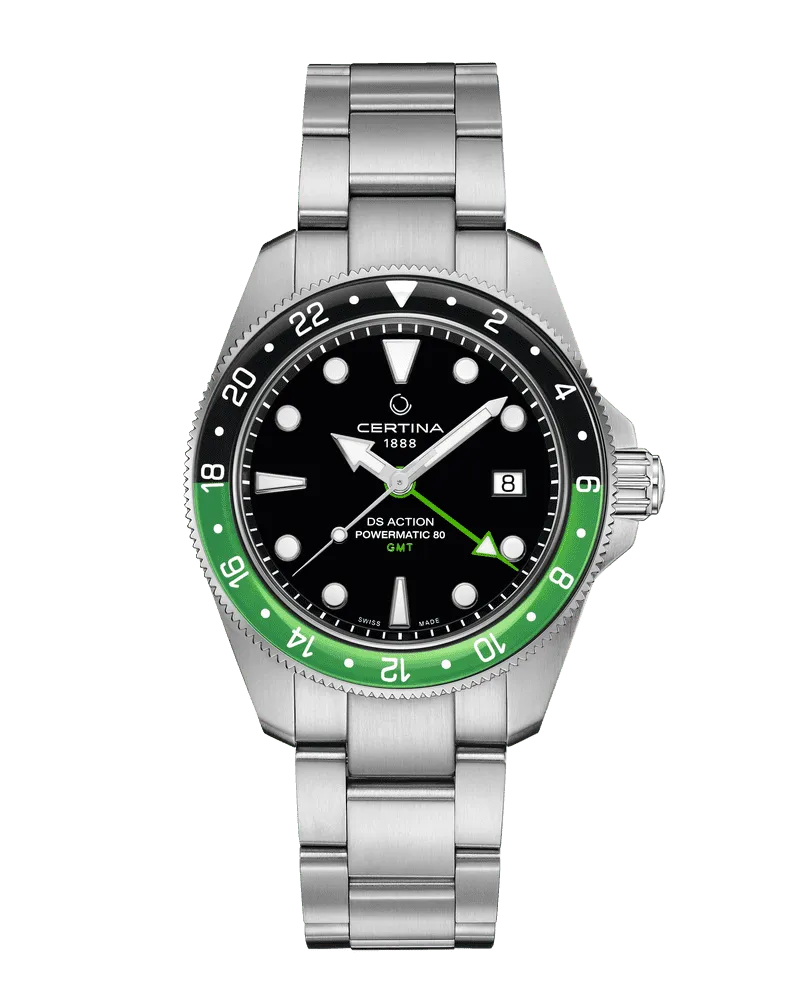 Certina DS Action GMT Powermatic 80 Herrenuhr C032.929.11.051.00 Schwarz