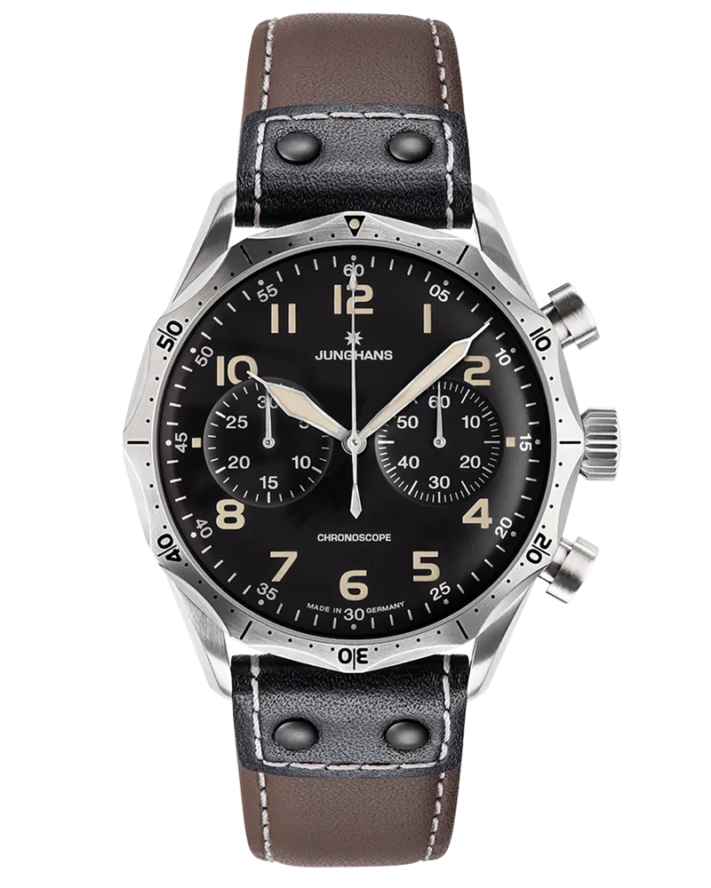 Junghans Meister Pilot 027/3591.00 Herrenuhr Schwarz