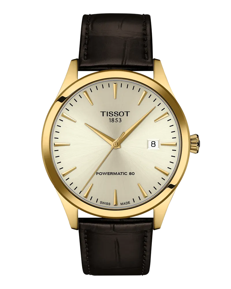 Tissot Classic Dream Powermatic 80 Herrenuhr T158.407.36.261.00 Elfenbeinweiß