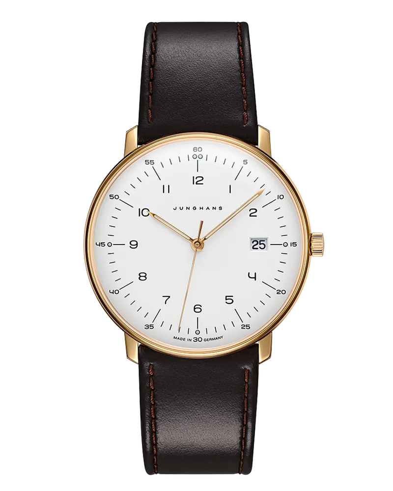 Junghans max bill Quarz Saphirglas Herrenuhr 041/7872.02 Weiß