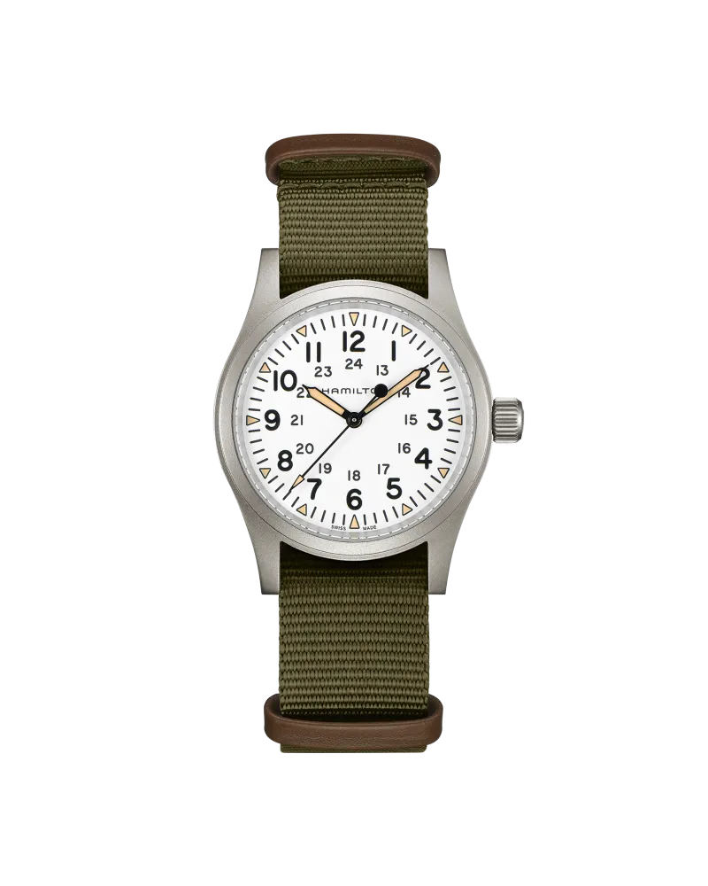 HAMILTON Khaki Field Mechanical Herrenuhr H69439411 Weiß
