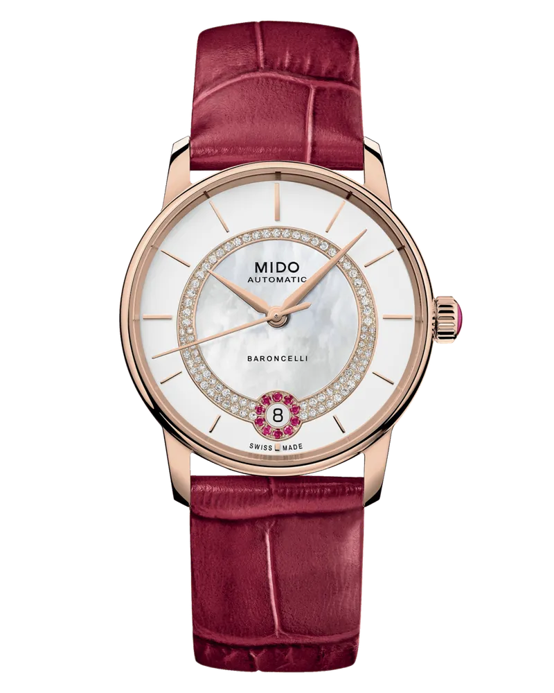 Mido Baroncelli Lady Necklace Damenuhr M037.807.36.031.01 Perlmutt