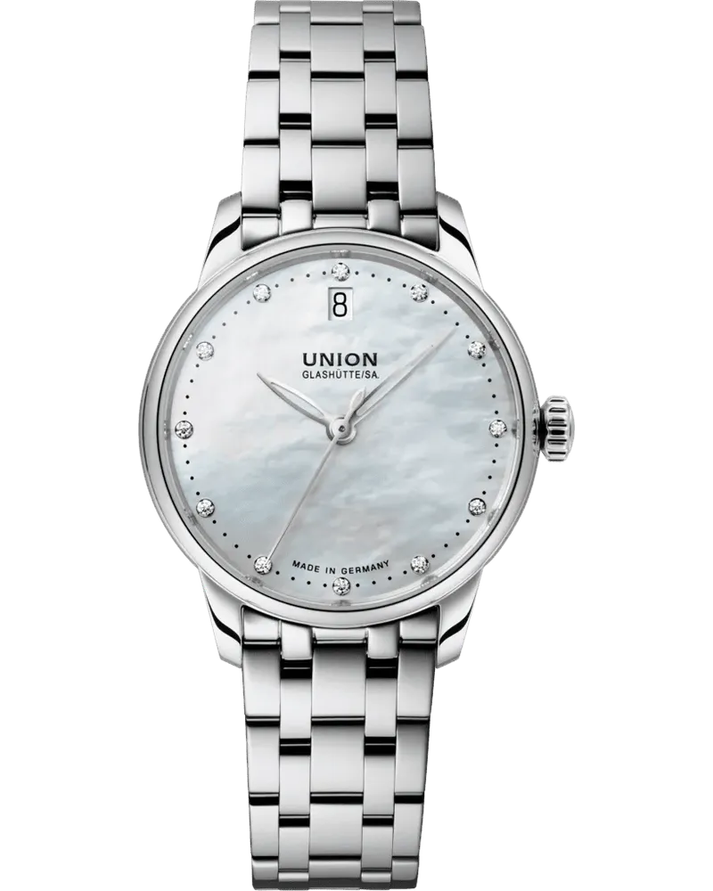 Union Glashütte Seris Datum Damenuhr D013.207.11.116.00 Weiß