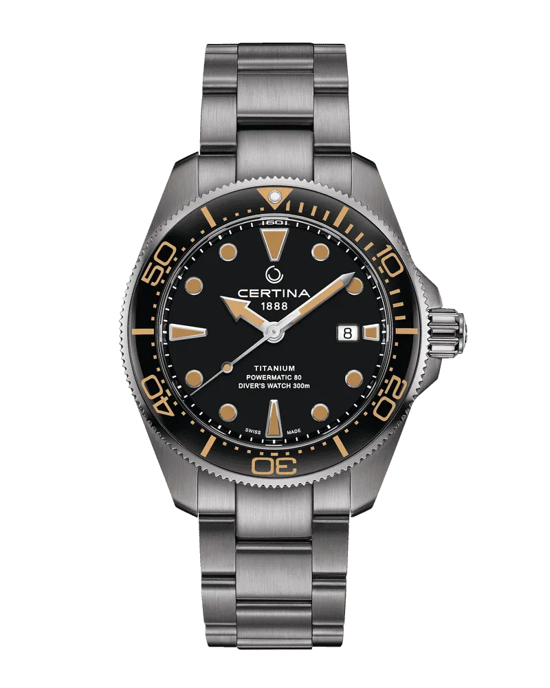 Certina DS Action Diver 43mm Herrenuhr C032.607.44.051.00 Schwarz