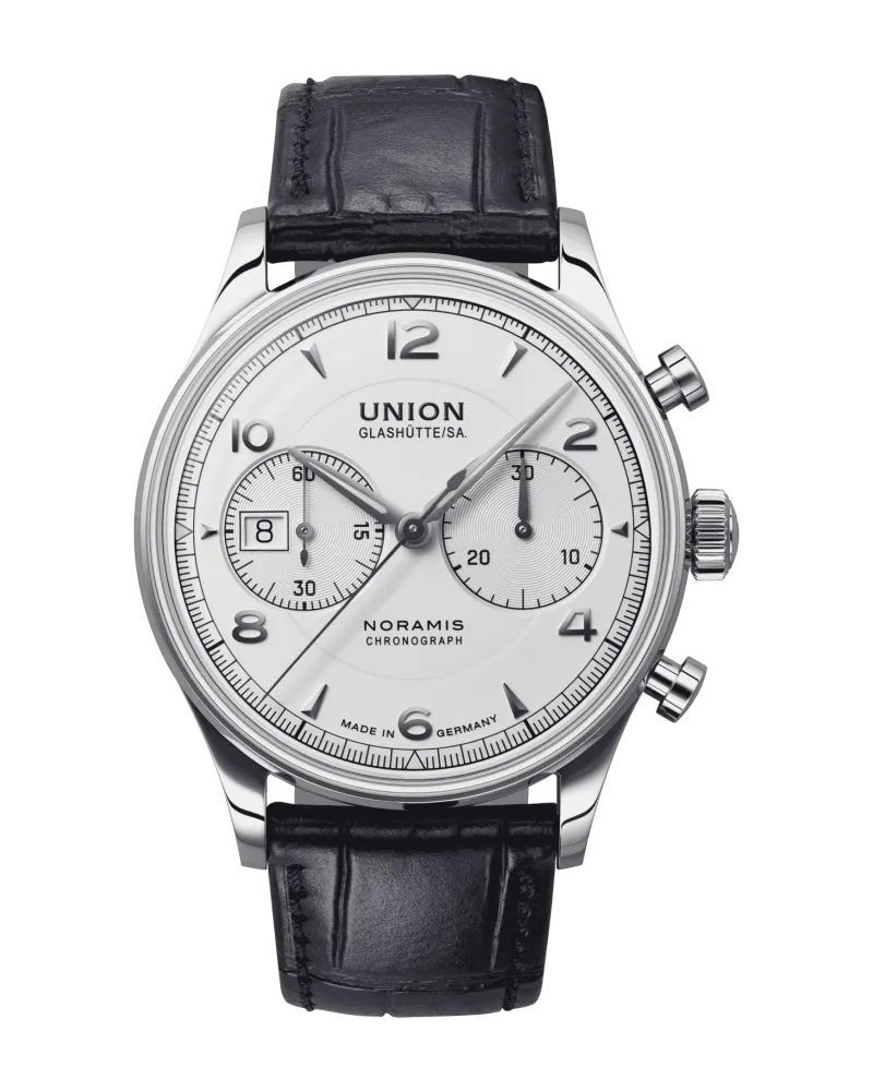 Union Glashütte Noramis Chronograph Herrenuhr D012.427.16.017.00 Weiß