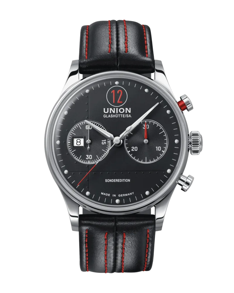 Union Glashütte Noramis Chronograph Sonderedition Herrenuhr D012.427.16.082.00 Schwarz