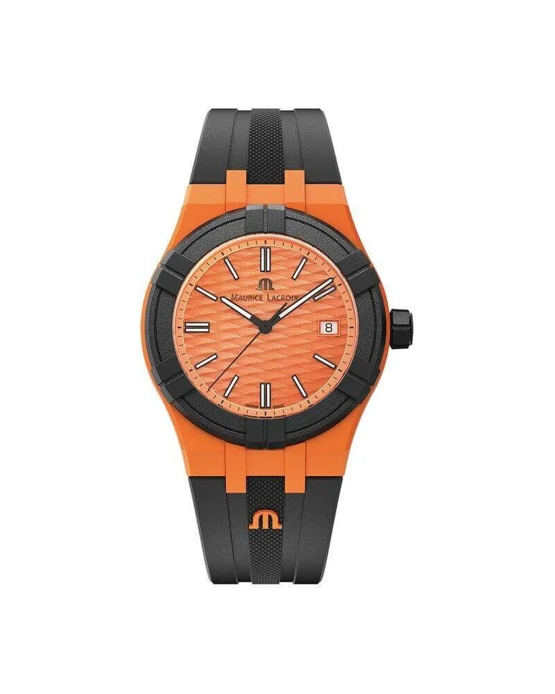 Maurice Lacroix Aikon Tide Date Herrenuhr AI2008-50050-300-0 Orange