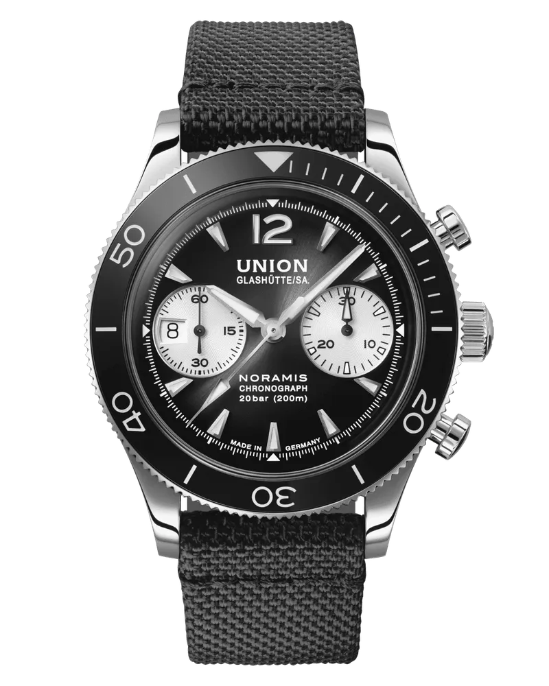 Union Glashütte Noramis Chronograph Sport Herrenuhr D012.927.18.057.00 Schwarz