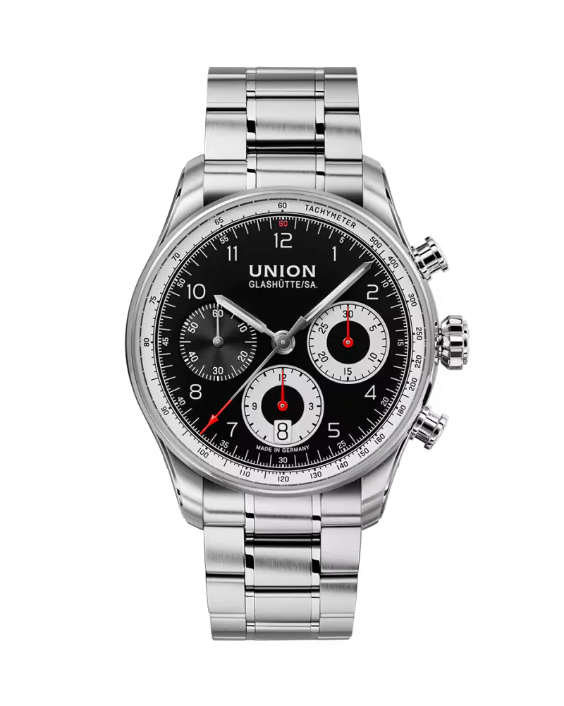 Union Glashütte Belisar Chronograph 40mm, Automatik Herrenuhr D009.227.11.052.00 Schwarz