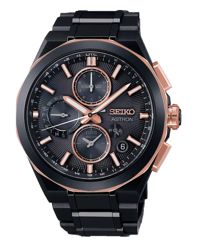 Seiko Astron GPS Solar Limited Edition Herrenuhr SSH158J1 Schwarz