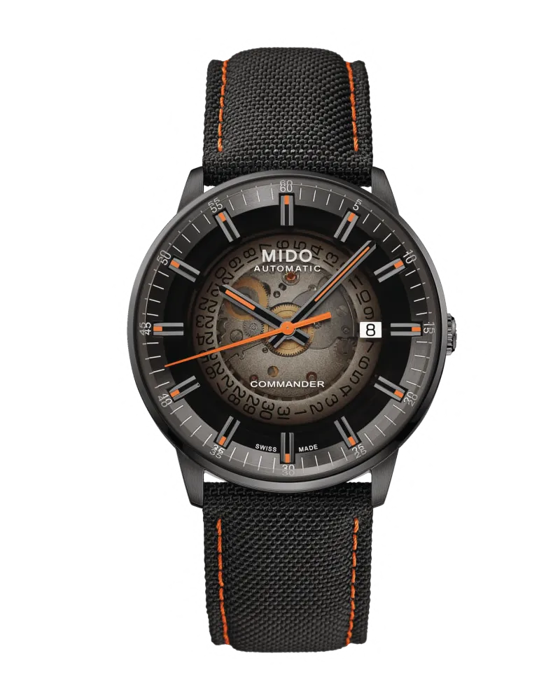 Mido Commander II M021.407.37.411.00 Herrenuhr Schwarz