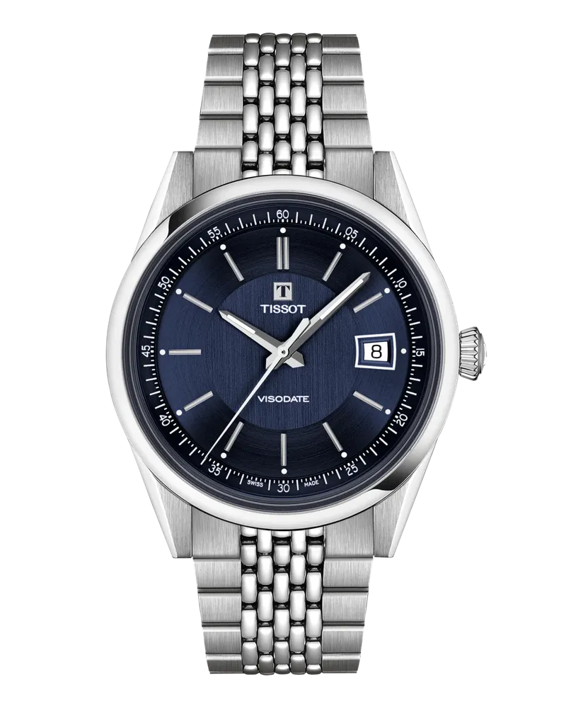 Tissot VISODATE 39MM Herrenuhr T157.407.11.041.00 Blau