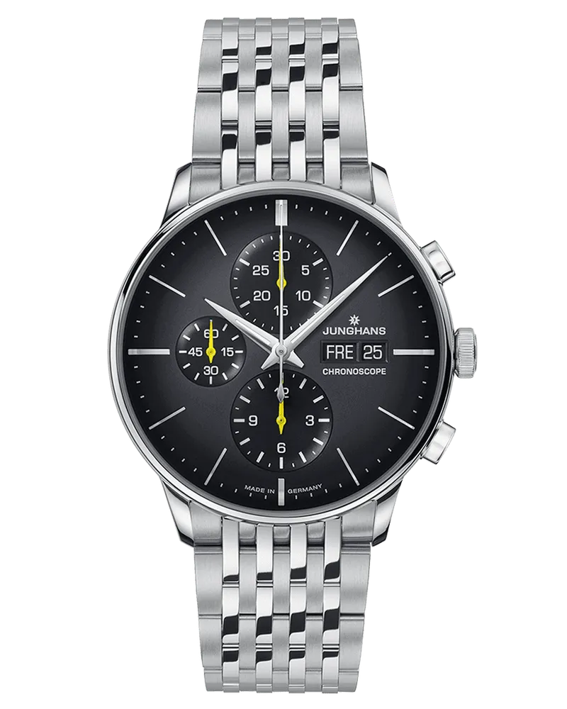 Junghans Meister Chronoscope Herrenuhr 27/4429.46 Grau