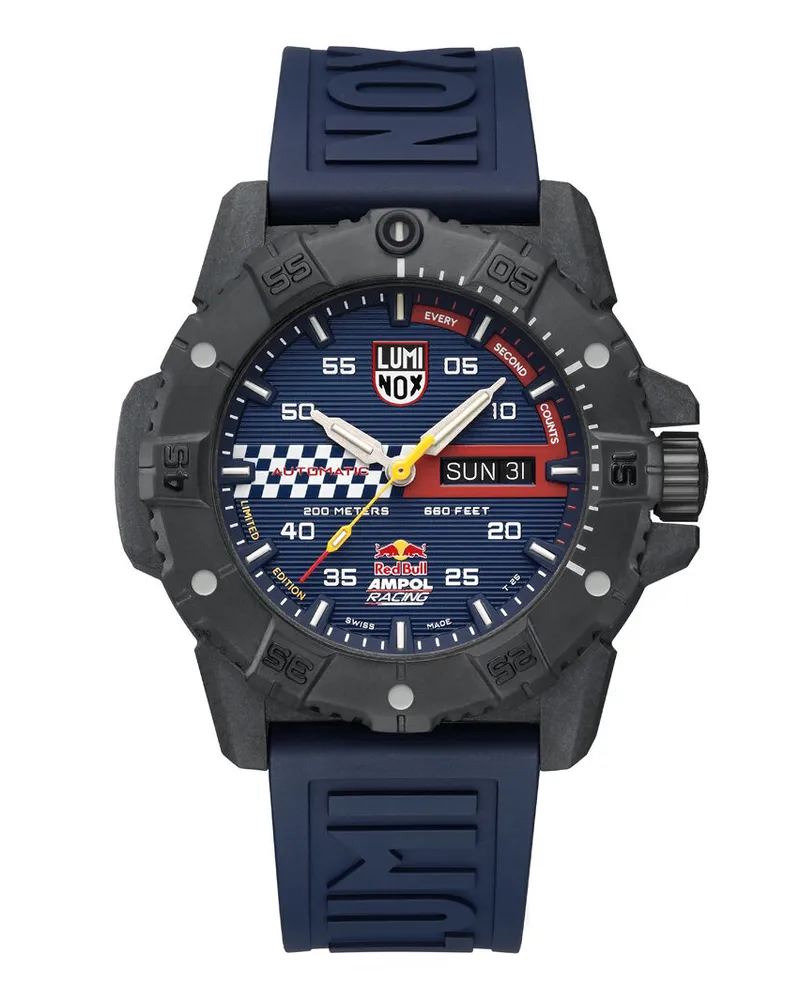 Luminox Master Carbon Seal RedBull Automatic 45 mm Militäruhr Herrenuhr XS.3863.ARB Blau