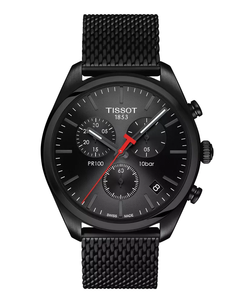 Tissot PR 100 CHRONOGRAPH Herrenuhr T101.417.33.051.00 Schwarz