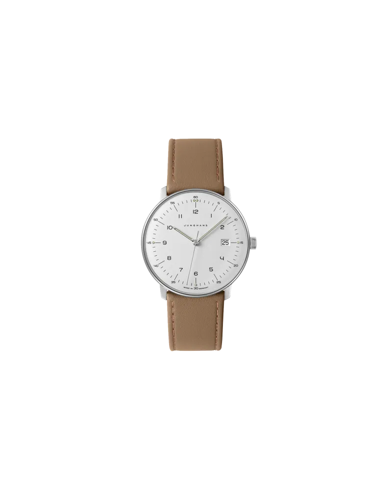 Junghans max bill Quarz Saphirglas Herrenuhr 041/4562.02 Silber